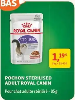 Maxi Zoo Royal canin - pochon sterilised adult offre