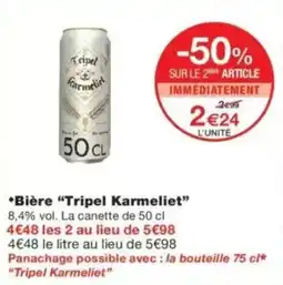 Monop' Tripel Karmeliet offre