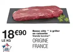 Monop' Basse côte à griller en caissette offre
