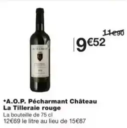Monop' La Tilleraie Pécharmant Château rouge offre