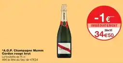 Monop' Mumm Champagne offre
