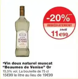 Monop' Beaumes de Venise Muscat offre