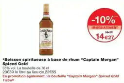 Monop' Captain Morgan Spiced Gold offre