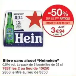 Monop' Heineken Bière sans alcool offre