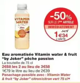 Monop' Joker Vitamin water & fruit offre
