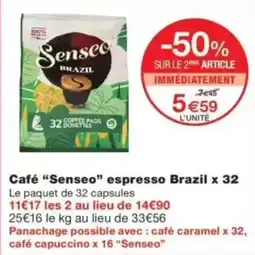 Monop' Senseo Café espresso Brazil offre