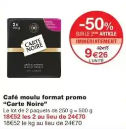Monop' Carte Noire Café moulu offre