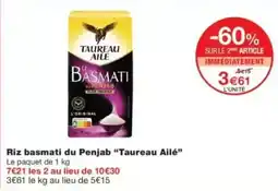 Monop' Taureau Ailé Riz basmati du Penjab offre