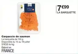 Monop' Dyliamar Carpaccio de saumon offre