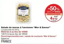 Monop' Mer & Saveur Salade de morue à l'ancienne offre
