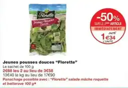 Monop' Florette Jeunes pousses douces offre