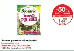 Monop' Bonduelle Jeunes pousses offre