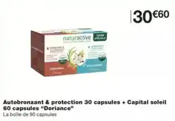 Monop' Autobronzant & protection 30 capsules + Capital soleil 60 capsules Doriance offre