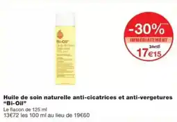 Monop' Bi-Oil Huile de soin naturelle anti-cicatrices et anti-vergetures offre