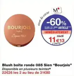 Monop' Bourjois Blush boîte ronde offre