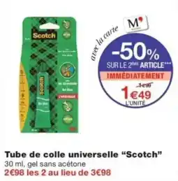 Monop' Scotch Tube de colle universelle offre