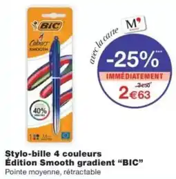 Monop' BIC Stylo-bille 4 couleurs offre