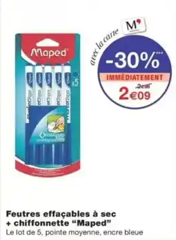 Monop' Maped Feutres effaçables à sec offre