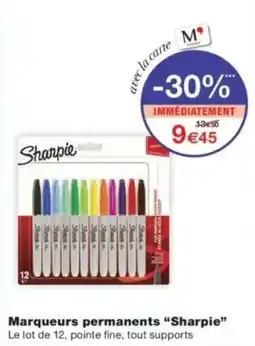 Monop' Sharpie Marqueurs permanents offre
