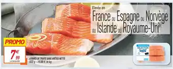 Netto 4 Pavés de Truite Sans Arêtes Netto offre
