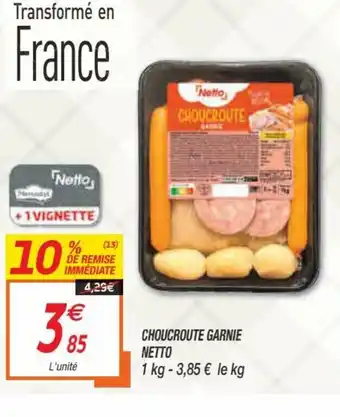 Netto Choucroute Garnie offre