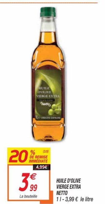 Netto Huile d'Olive Vierge Extra offre