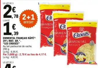 E.Leclerc Emmental Français Râpé offre