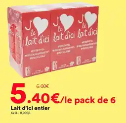 Hmarket Lait d'ici offre