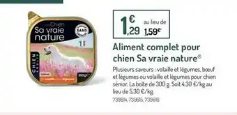 Botanic Aliment Complet Pour Chien Sa Vraie Nature offre