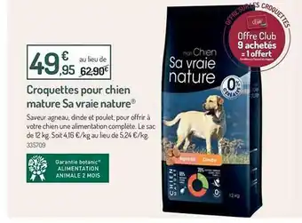 Botanic Croquettes Pour Chien Mature Sa Vraie Nature offre
