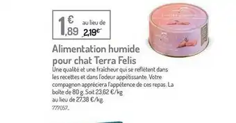 Alimentation Humide Pour Chat Terra Felis