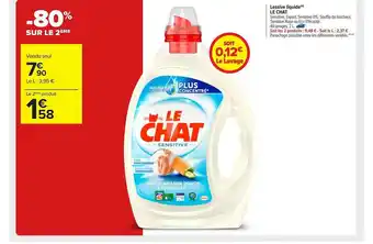 Carrefour Market Lessive Liquide Le Chat offre