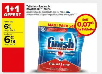 Carrefour Market Tablettes «tout En 1» Powerball Finish offre