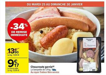 Carrefour Market Choucroute Garnie offre