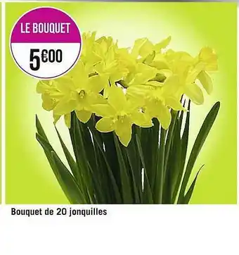 Casino Supermarchés Bouquet De 20 Jonquilles offre