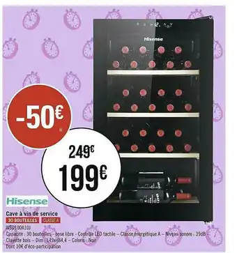 Géant Casino Cave à Vin De Service Hisense offre