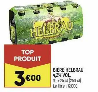 Leader Price Bière Helbrau 4,2% Vol. offre