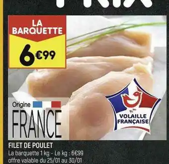 Leader Price Filet De Poulet offre