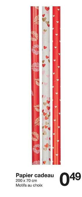 Zeeman Papier Cadeau offre