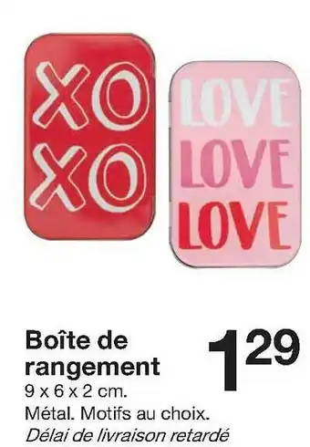 Zeeman Boîte De Rangement offre