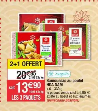 Migros Samoussas Au Poulet Hoa Nam offre