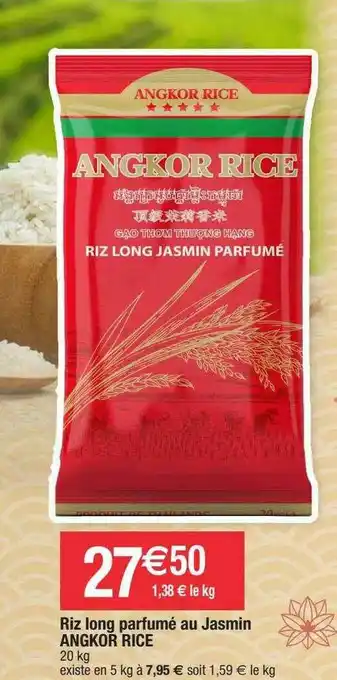 Migros Riz Long Parfumé Au Jasmin Angkor Rice offre