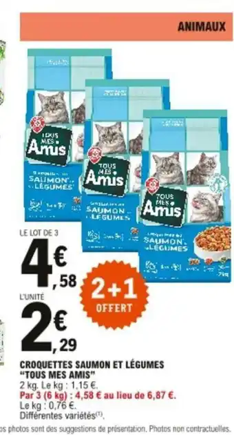 E.Leclerc Croquettes Saumon Et Légumes offre