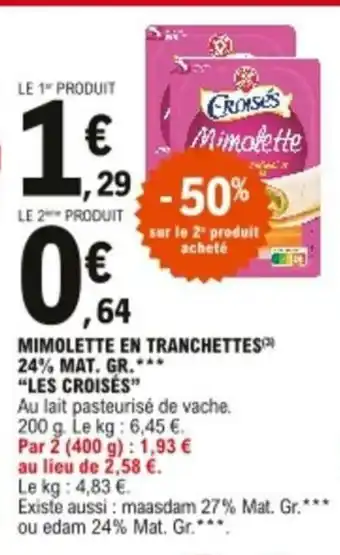Mimolette En Tranchettes