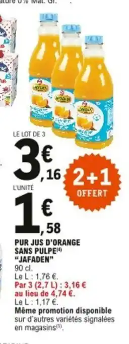 E.Leclerc Pur Jus d'Orange offre