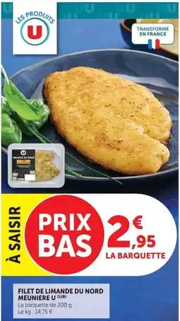 Super U U Filet de limande du nord offre