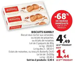 Super U Kambly Biscuits offre