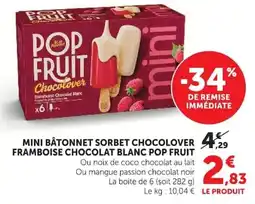 Super U POP FRUIT mini offre