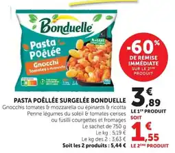 Super U Bonduelle Pasta Poêlée offre