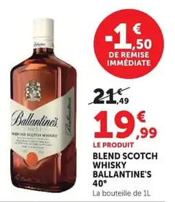 Super U Ballantine's Blend Scotch Whisky offre
